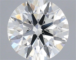 Picture of Natural Diamond 0.40 Carats, Round with Very Good Cut, H Color, SI1 Clarity and Certified by IGI
