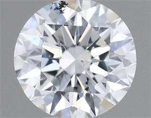 Picture of Natural Diamond 0.40 Carats, Round with Excellent Cut, E Color, SI1 Clarity and Certified by IGI