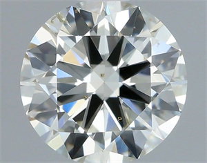Picture of Natural Diamond 0.50 Carats, Round with Excellent Cut, J Color, SI2 Clarity and Certified by IGI