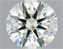 Natural Diamond 0.40 Carats, Round with Excellent Cut, K Color, VS2 Clarity and Certified by IGI