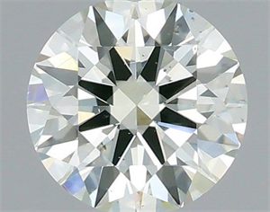 Picture of Natural Diamond 0.40 Carats, Round with Excellent Cut, K Color, VS2 Clarity and Certified by IGI