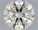 Natural Diamond 0.42 Carats, Round with Excellent Cut, K Color, VVS2 Clarity and Certified by IGI