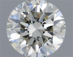 Picture of Natural Diamond 0.40 Carats, Round with Excellent Cut, J Color, SI2 Clarity and Certified by IGI