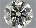 Natural Diamond 0.41 Carats, Round with Excellent Cut, N Color, VVS2 Clarity and Certified by IGI