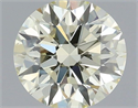 Natural Diamond 0.42 Carats, Round with Excellent Cut, L Color, VS2 Clarity and Certified by IGI