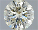 Natural Diamond 0.41 Carats, Round with Excellent Cut, L Color, SI2 Clarity and Certified by IGI