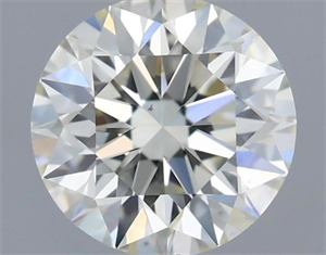 Picture of Natural Diamond 0.57 Carats, Round with Excellent Cut, K Color, VS1 Clarity and Certified by IGI