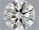 Natural Diamond 0.40 Carats, Round with Excellent Cut, J Color, VS1 Clarity and Certified by IGI