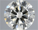 Natural Diamond 0.40 Carats, Round with Excellent Cut, L Color, SI1 Clarity and Certified by IGI
