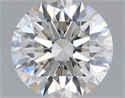 Natural Diamond 0.55 Carats, Round with Excellent Cut, F Color, VS2 Clarity and Certified by IGI