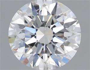 Picture of Natural Diamond 0.50 Carats, Round with Excellent Cut, E Color, SI1 Clarity and Certified by IGI