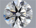 Natural Diamond 0.40 Carats, Round with Very Good Cut, H Color, SI1 Clarity and Certified by IGI