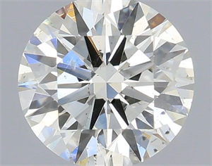 Picture of Natural Diamond 0.41 Carats, Round with Excellent Cut, J Color, SI1 Clarity and Certified by IGI