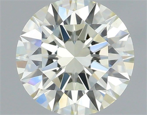 Picture of Natural Diamond 0.53 Carats, Round with Excellent Cut, M Color, VVS2 Clarity and Certified by IGI