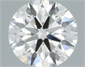 Natural Diamond 0.47 Carats, Round with Excellent Cut, I Color, VS1 Clarity and Certified by IGI