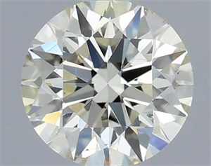 Picture of Natural Diamond 0.40 Carats, Round with Excellent Cut, K Color, VS2 Clarity and Certified by IGI