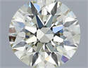 Diamante Natural 0.43 quilates, Redondo , Color K, claridad VVS2 y certificado IGI
