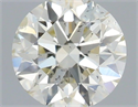 Natural Diamond 0.40 Carats, Round with Excellent Cut, J Color, SI2 Clarity and Certified by IGI