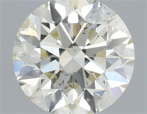 Picture of Natural Diamond 0.40 Carats, Round with Excellent Cut, J Color, SI2 Clarity and Certified by IGI