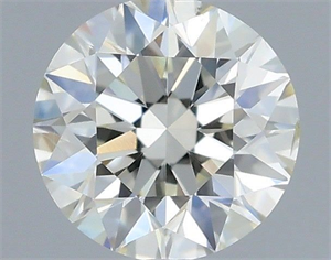 Picture of Natural Diamond 0.40 Carats, Round with Very Good Cut, I Color, SI1 Clarity and Certified by IGI