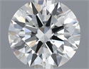 Natural Diamond 0.42 Carats, Round with Excellent Cut, I Color, IF Clarity and Certified by IGI