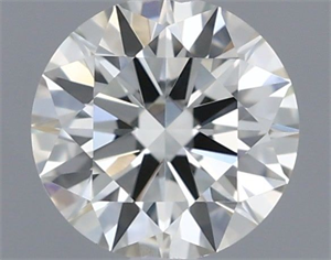 Picture of Natural Diamond 0.42 Carats, Round with Excellent Cut, I Color, IF Clarity and Certified by IGI