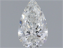 Diamante Natural 0.58 quilates, De pera , Color F, claridad VVS2 y certificado IGI