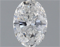 Natural Diamond 0.50 Carats, Oval with  Cut, E Color, SI1 Clarity and Certified by IGI