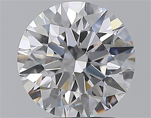 Picture of Natural Diamond 2.01 Carats, Round with Excellent Cut, D Color, VS2 Clarity and Certified by GIA