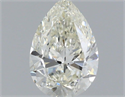 Natural Diamond 0.70 Carats, Pear with  Cut, J Color, SI1 Clarity and Certified by IGI