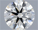 Natural Diamond 0.61 Carats, Round with Excellent Cut, H Color, VS1 Clarity and Certified by IGI
