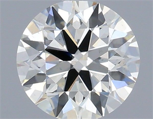 Picture of Natural Diamond 0.61 Carats, Round with Excellent Cut, H Color, VS1 Clarity and Certified by IGI