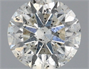 Natural Diamond 0.42 Carats, Round with Excellent Cut, H Color, SI2 Clarity and Certified by IGI