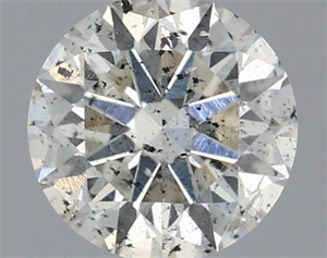 Picture of Natural Diamond 0.42 Carats, Round with Excellent Cut, H Color, SI2 Clarity and Certified by IGI