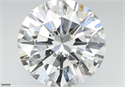 Natural Diamond 4.08 Carats, Round with Excellent Cut, F Color, VS2 Clarity and Certified by IGI