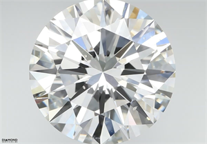 Picture of Natural Diamond 4.08 Carats, Round with Excellent Cut, F Color, VS2 Clarity and Certified by IGI