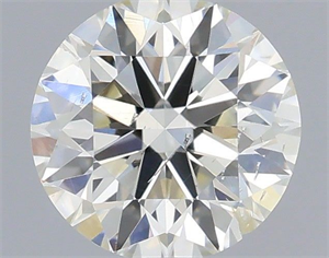 Picture of Natural Diamond 0.42 Carats, Round with Excellent Cut, I Color, SI2 Clarity and Certified by IGI