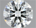 Natural Diamond 0.41 Carats, Round with Excellent Cut, K Color, IF Clarity and Certified by IGI