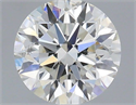 Natural Diamond 0.46 Carats, Round with Excellent Cut, H Color, SI1 Clarity and Certified by IGI