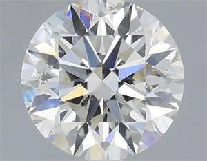 Picture of Natural Diamond 0.46 Carats, Round with Excellent Cut, H Color, SI1 Clarity and Certified by IGI