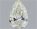 Natural Diamond 0.62 Carats, Pear with  Cut, J Color, VS1 Clarity and Certified by IGI