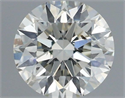 Natural Diamond 0.41 Carats, Round with Excellent Cut, I Color, SI1 Clarity and Certified by IGI