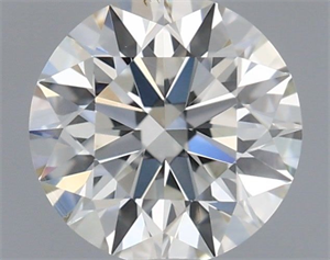 Picture of Natural Diamond 0.44 Carats, Round with Excellent Cut, H Color, VS2 Clarity and Certified by IGI