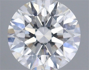 Picture of Natural Diamond 0.52 Carats, Round with Excellent Cut, E Color, SI1 Clarity and Certified by IGI
