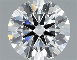 Picture of Natural Diamond 0.57 Carats, Round with Excellent Cut, H Color, VS2 Clarity and Certified by IGI