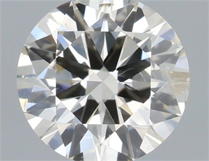 Foto Diamante Natural 0.57 quilates, Redondo , Color K, claridad SI2 y certificado IGI de