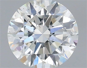 Picture of Natural Diamond 0.41 Carats, Round with Excellent Cut, F Color, SI1 Clarity and Certified by IGI