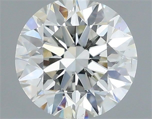 Picture of Natural Diamond 0.50 Carats, Round with Very Good Cut, H Color, SI2 Clarity and Certified by IGI