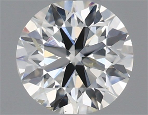 Picture of Natural Diamond 0.40 Carats, Round with Excellent Cut, I Color, SI2 Clarity and Certified by IGI