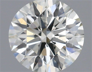 Foto Diamante Natural 0.40 quilates, Redondo , Color K, claridad SI1 y certificado IGI de